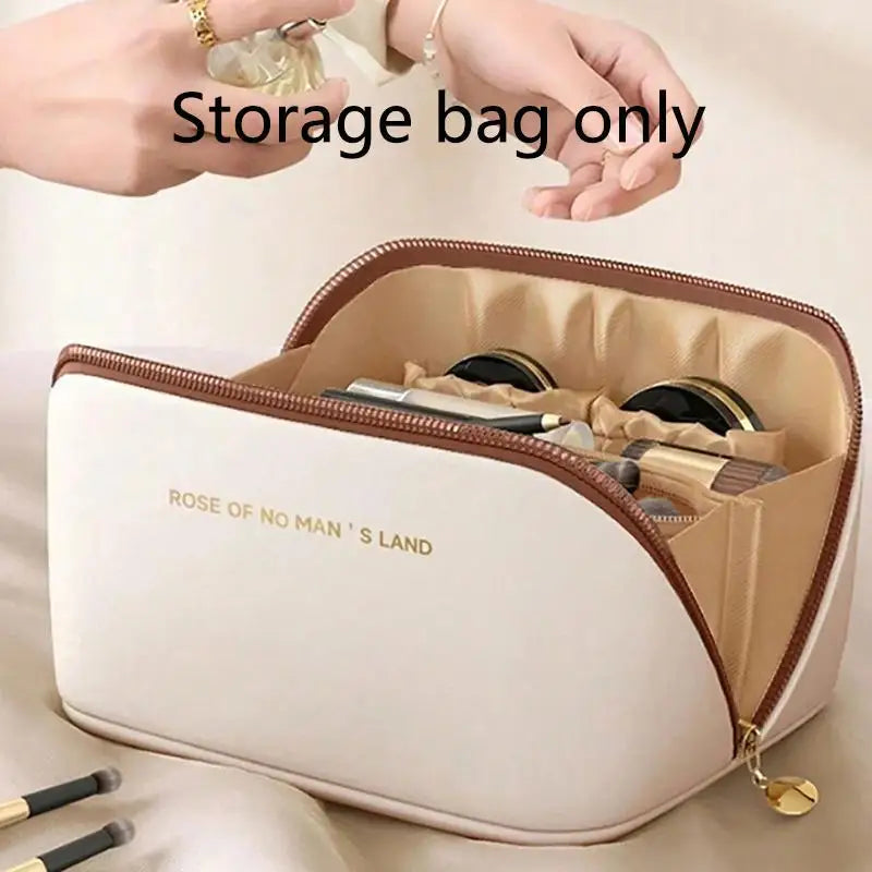 1 set of portable large capacity makeup bag