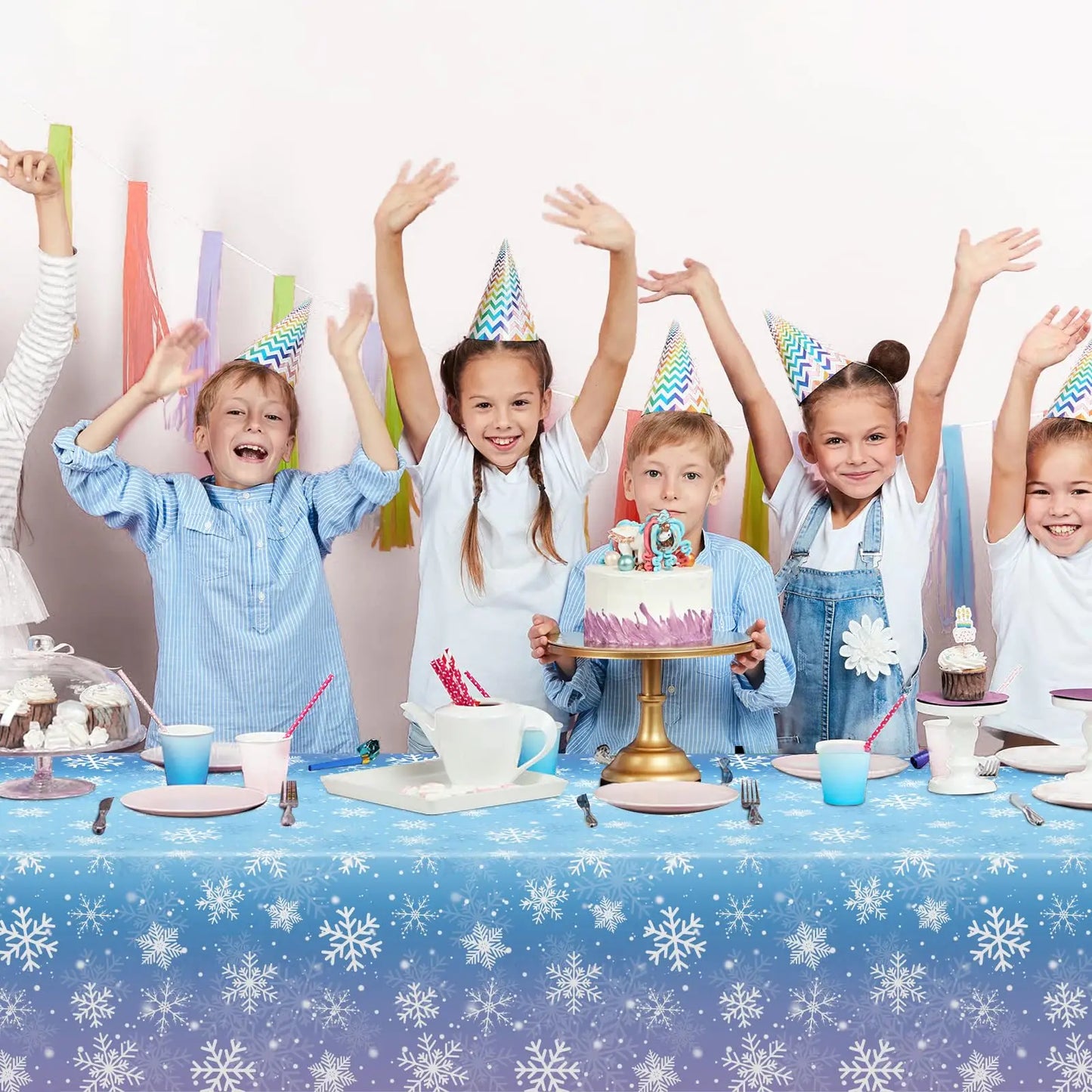 Winter Snowflake Tablecloth Frozen Themed