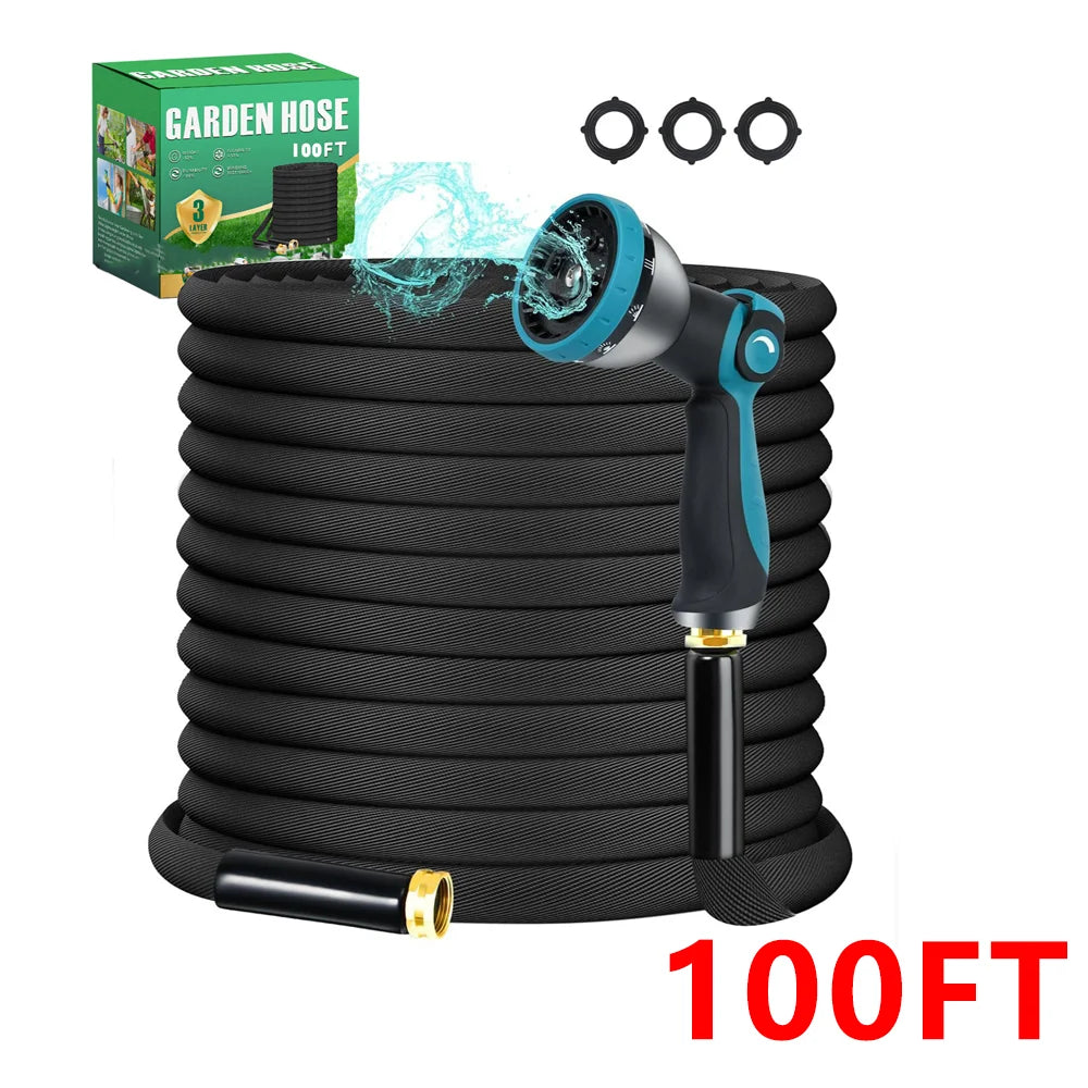 Non-Expandable Garden Water Hose 50/100ft Kink Free
