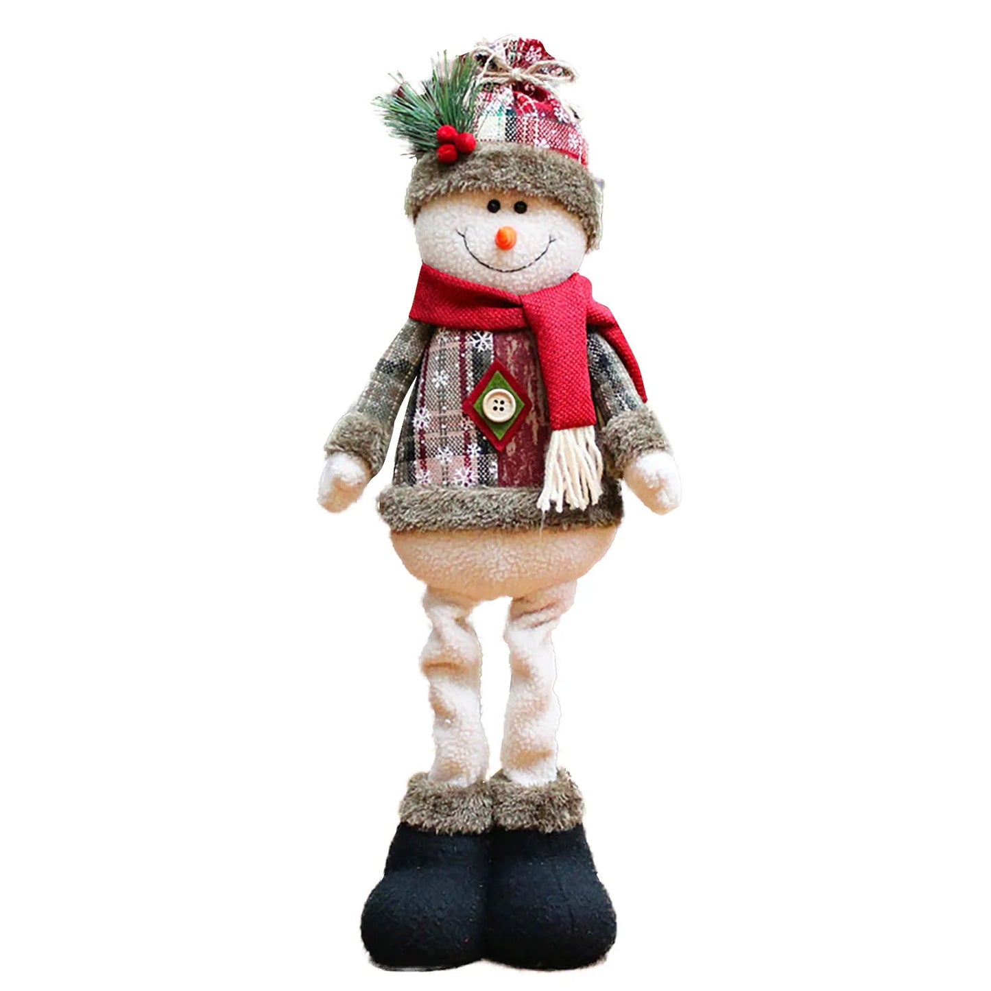 3PCS Christmas Decorative Christmas Dolls Reindeer Snowman Santa Claus