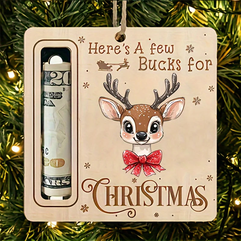 4pcs Christmas Gift Money Holder Ornament