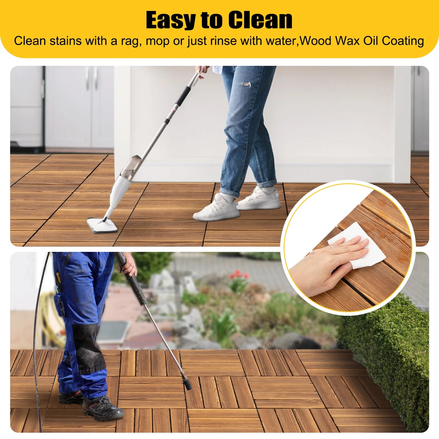 36ft²/ 3.24㎡ Outdoor Hardwood Flooring Tiles