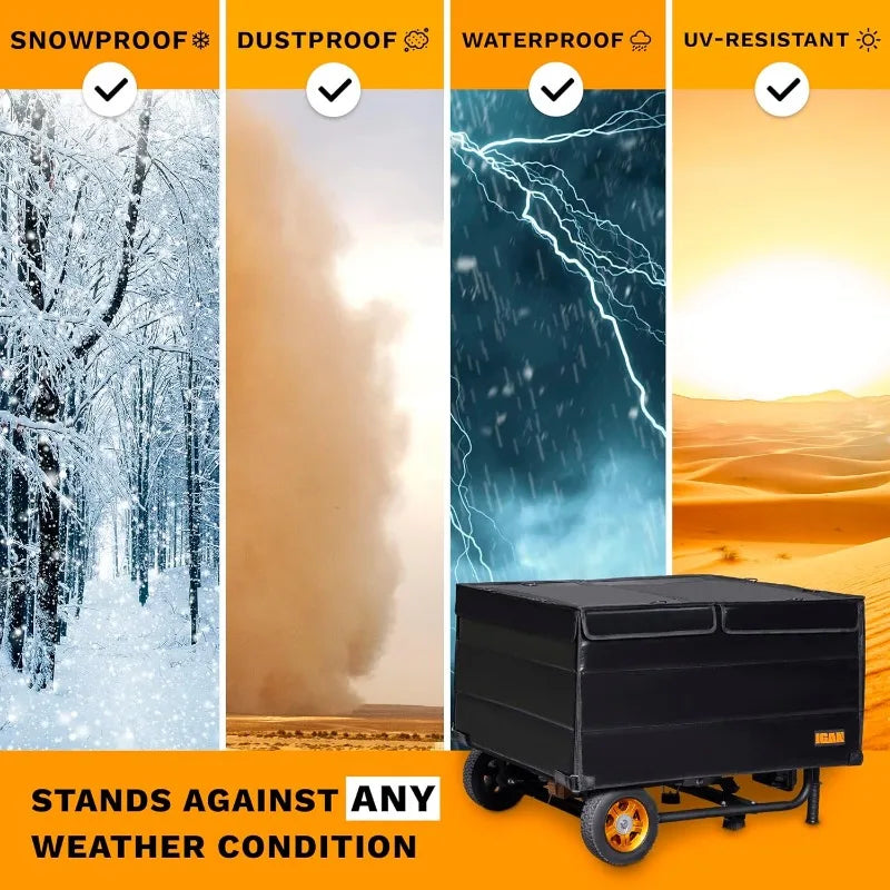 Generator cover can use while running 33x25.5x18.5 in for 3500-12000W Portable Open Frame Generators