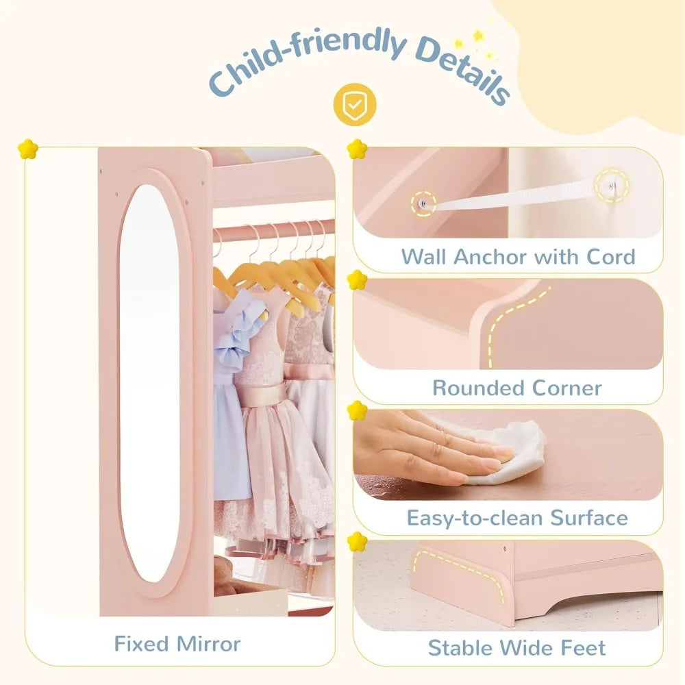 Kids Dress up Storage with Mirror