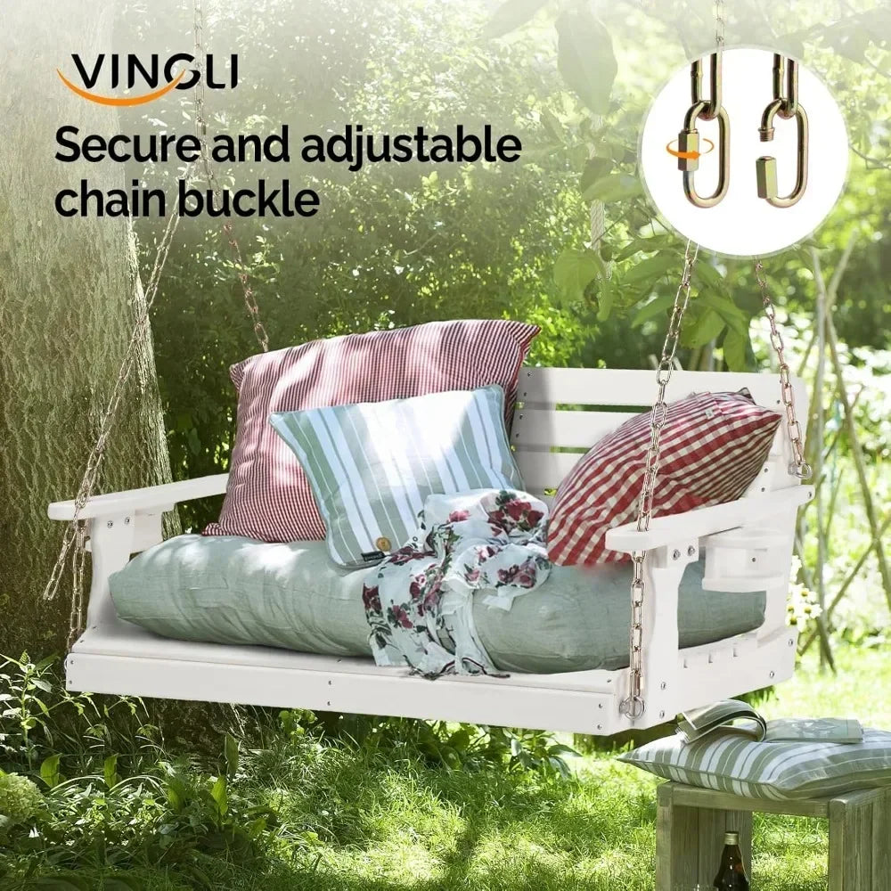 1600 LBS Capacity Outdoor Swing and Adjustable Hanging Chains