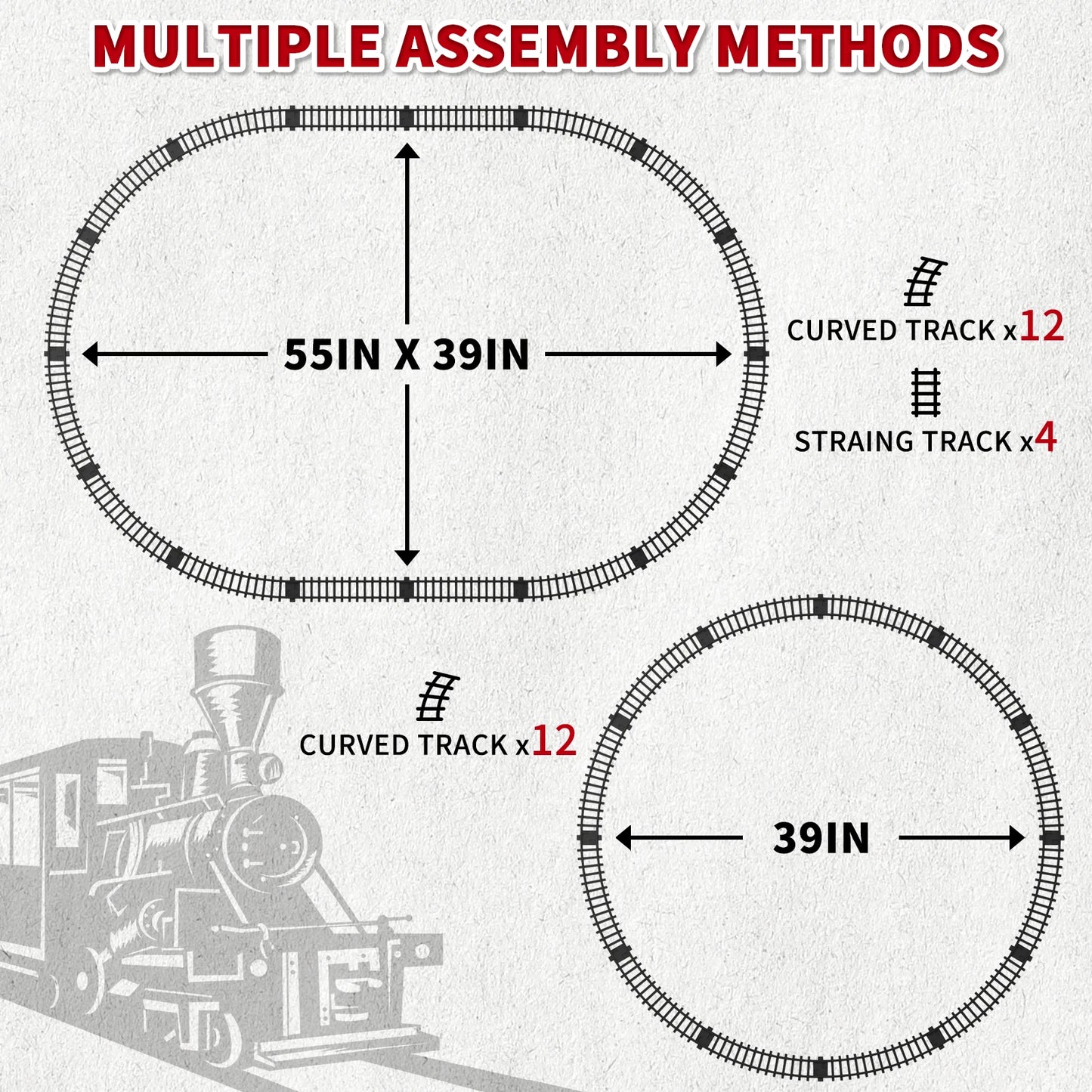 Electric Train Set for Kids