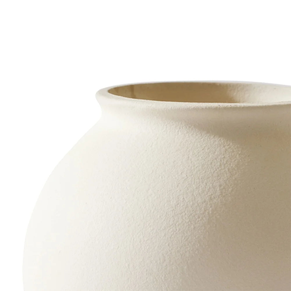 Matte Ceramic Round Vase