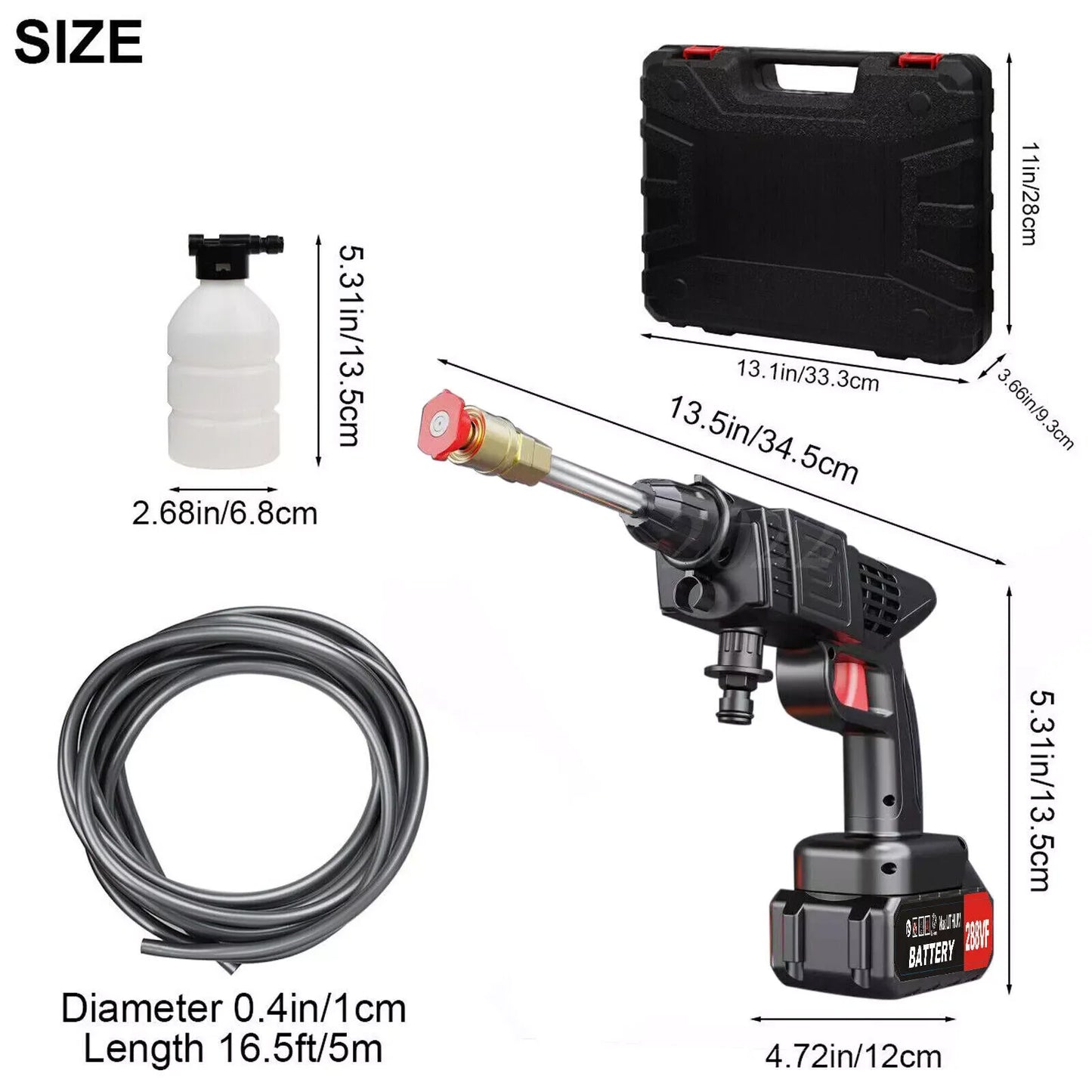 Cordless Electric High Pressure Water Spray Gun