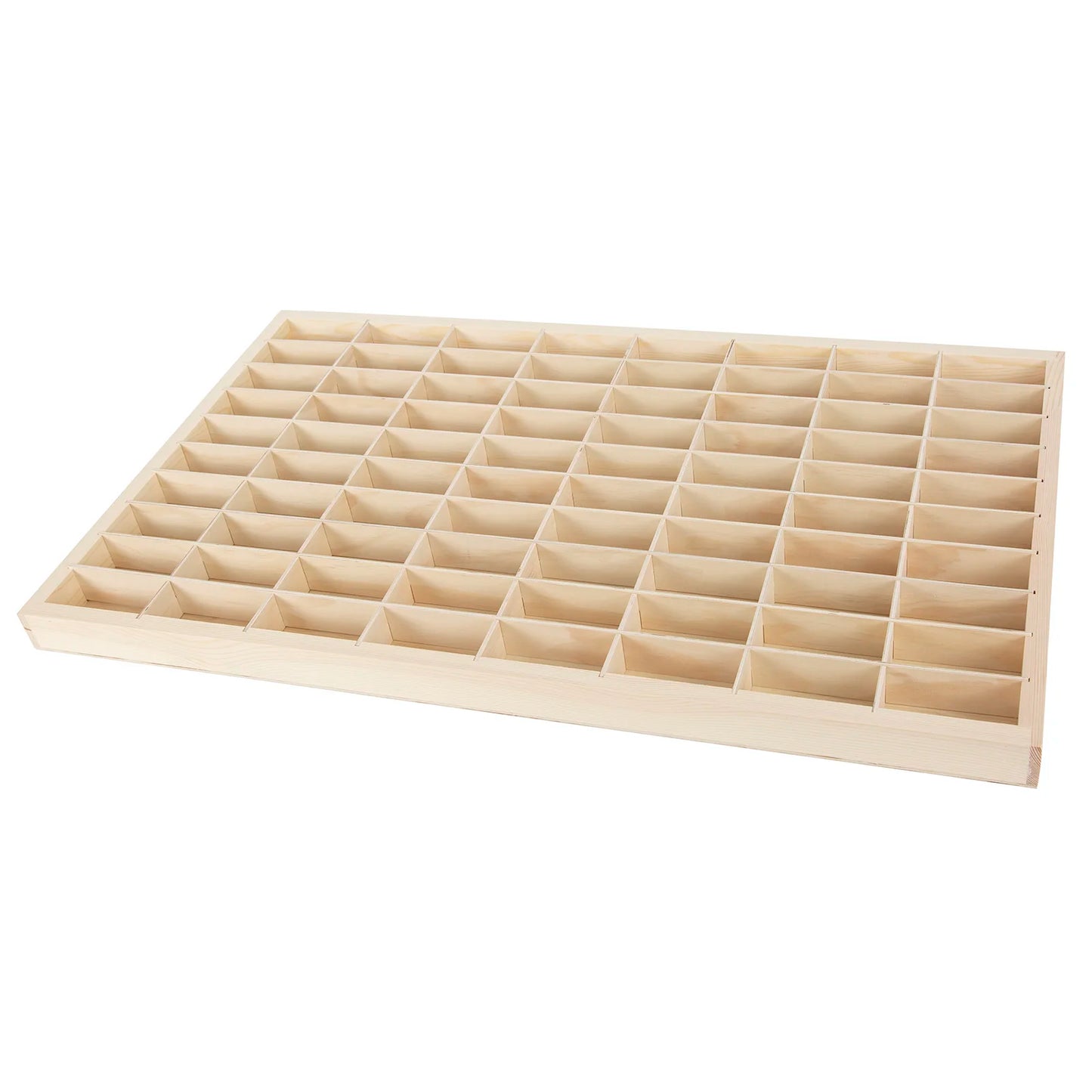 80 Grids Wood Display Shelf for Hot Wheels/Matchbox