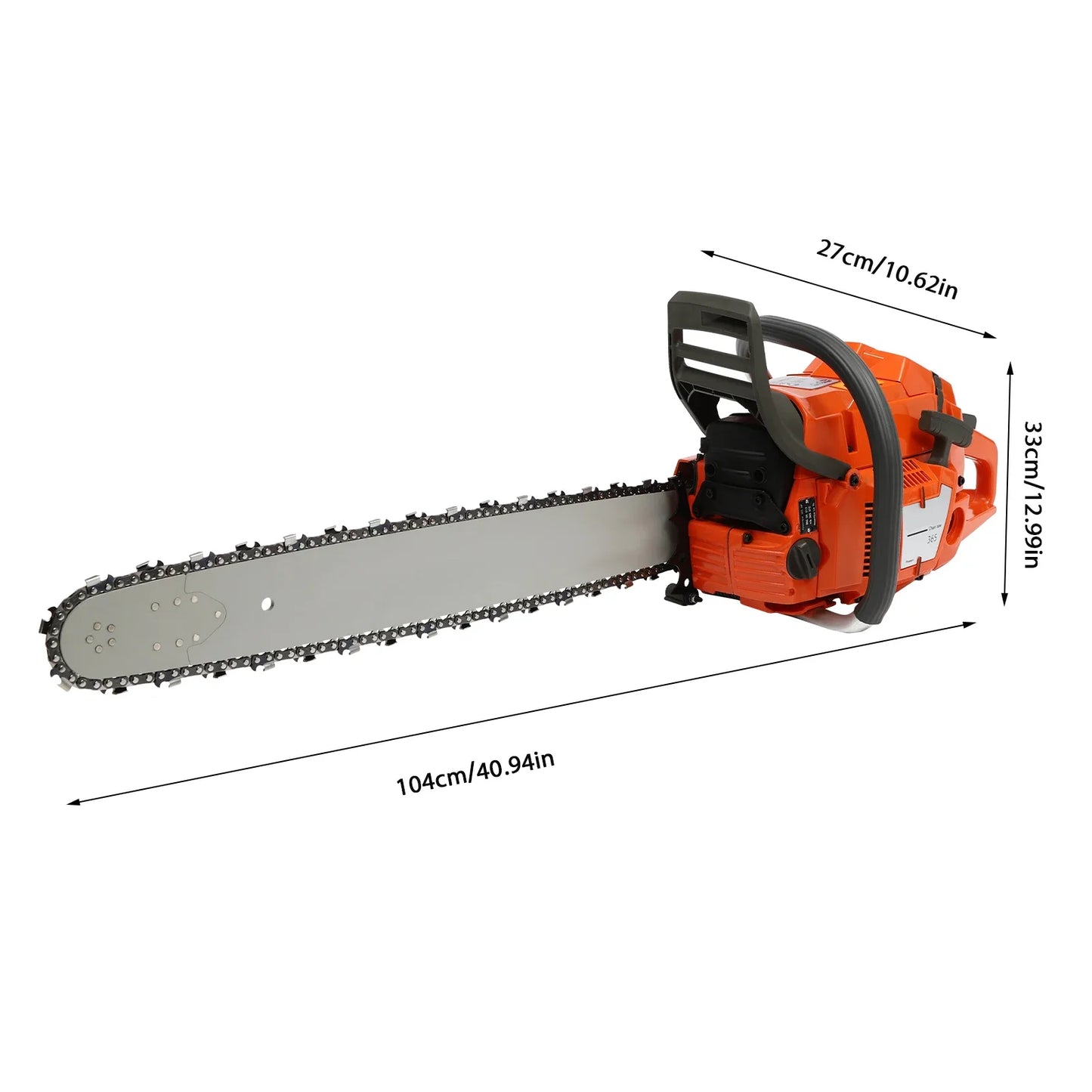 Gasoline Power Chain Saws 24 inch Guide Bar 2 Cycle 65/72cc
