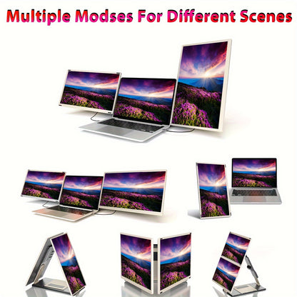 Portable Display 15.6 Inch With IPS 120%SGBR Color Gamut Dual Screen Laptop Expansion Screen