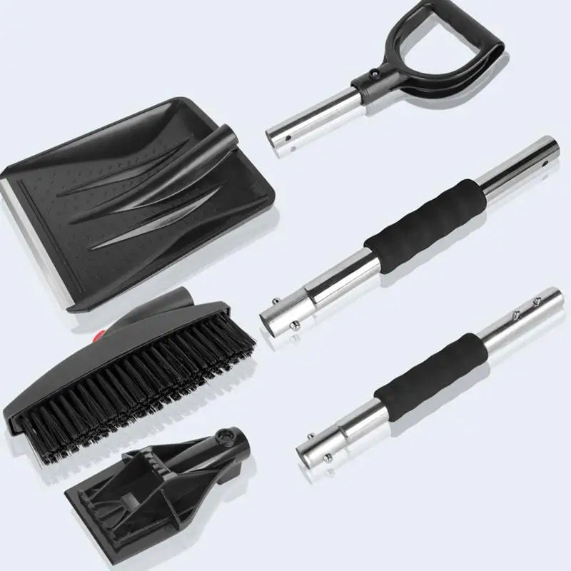 3/5/6pcs Car Snow Shovel Set Telescopic Rotating Ice Scraper