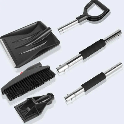 3/5/6pcs Car Snow Shovel Set Telescopic Rotating Ice Scraper