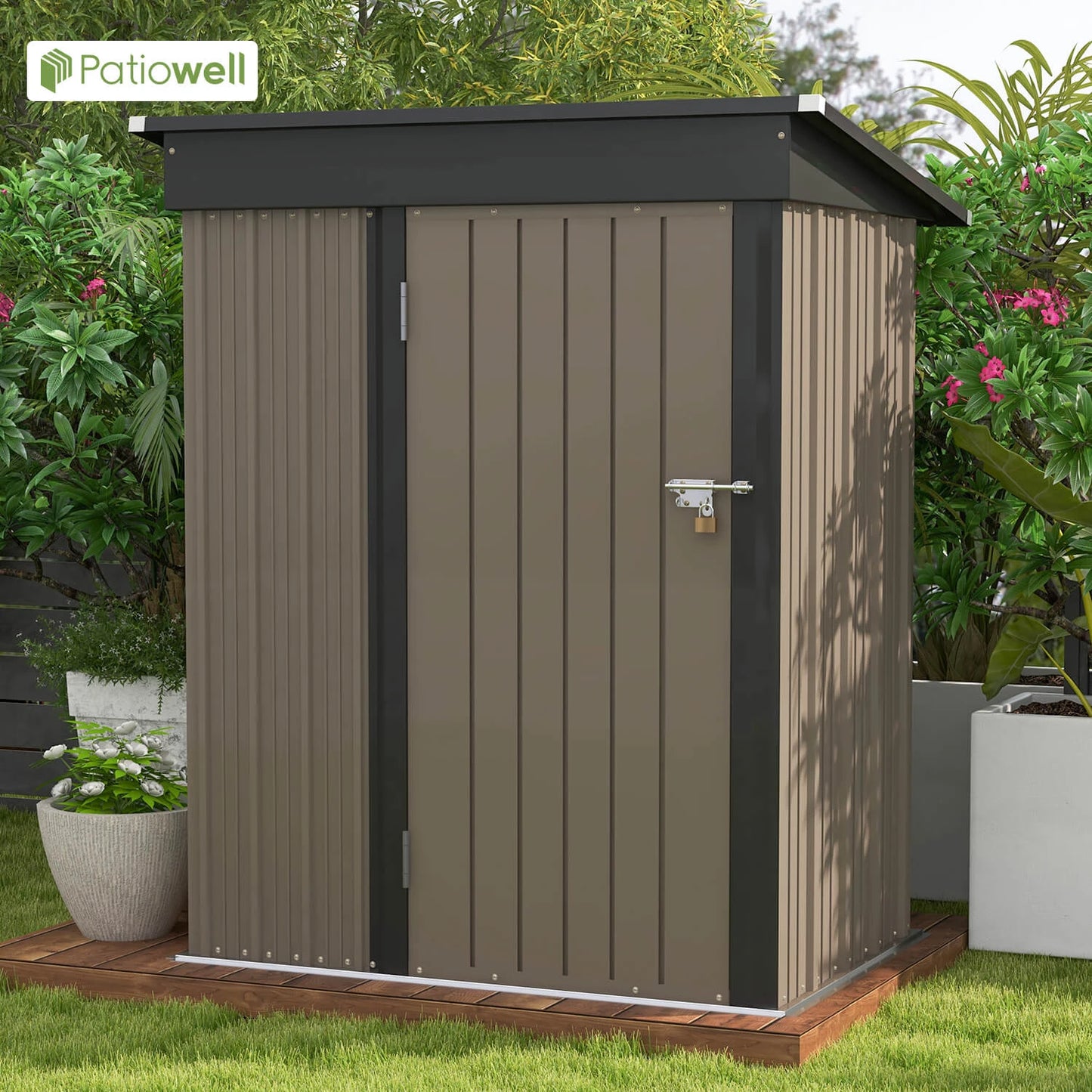 5x3 FT Outdoor Storage Shed, Tool Shed