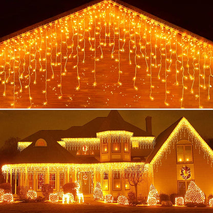 Outdoor LED Curtain Icicle String Light Street Garland
