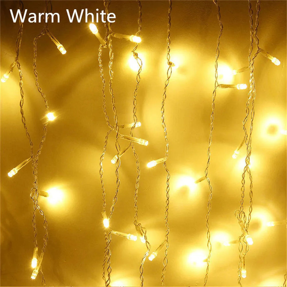 Christmas Lights Waterfall Outdoor Decoration 5M Droop 0.4-0.6m Led Lights