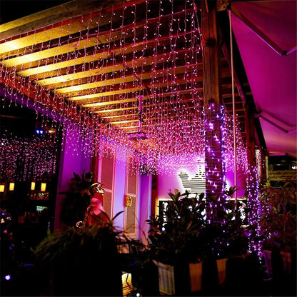 Christmas Lights Waterfall Outdoor Decoration 5M Droop 0.4-0.6m Led Lights