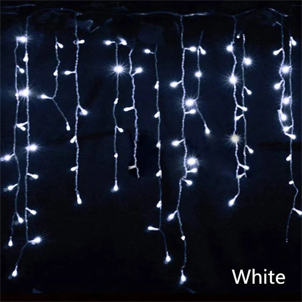 Christmas Lights Waterfall Outdoor Decoration 5M Droop 0.4-0.6m Led Lights