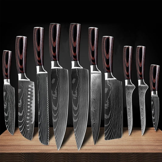7CR17 Japanese Kitchen Knives Set
