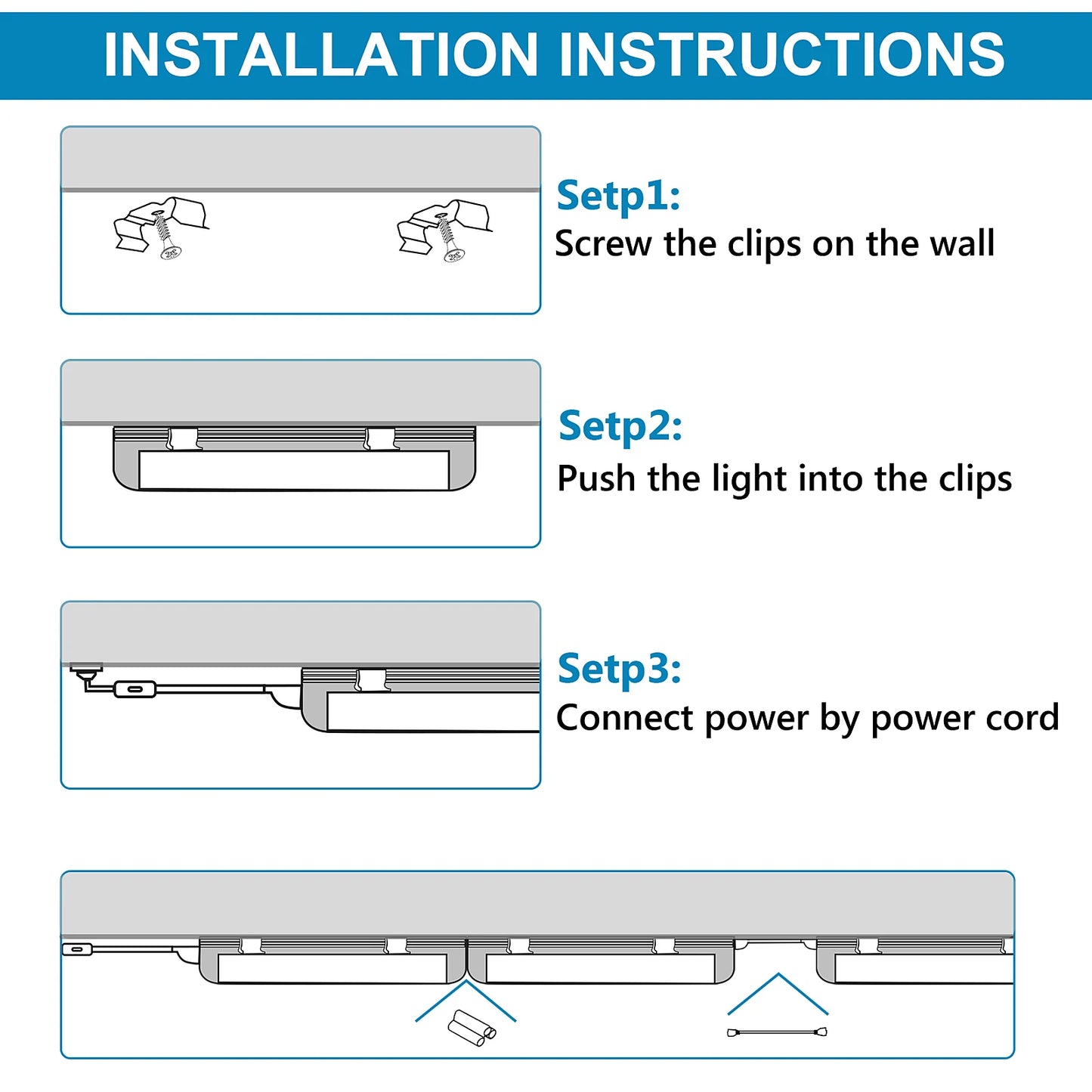 U-Shaped 2ft 3ft 4ft 5ft 6ft 8ft Cooler Door Led Tubes T8 Integrated 4 Sides Lights 85-265V bulbs