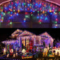 Outdoor LED Curtain Icicle String Light Street Garland