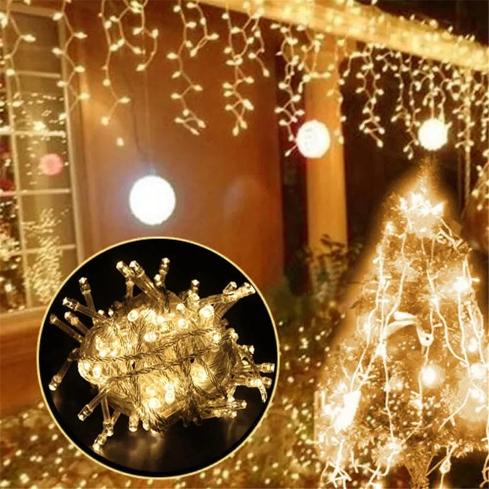 Christmas Lights Waterfall Outdoor Decoration 5M Droop 0.4-0.6m Led Lights