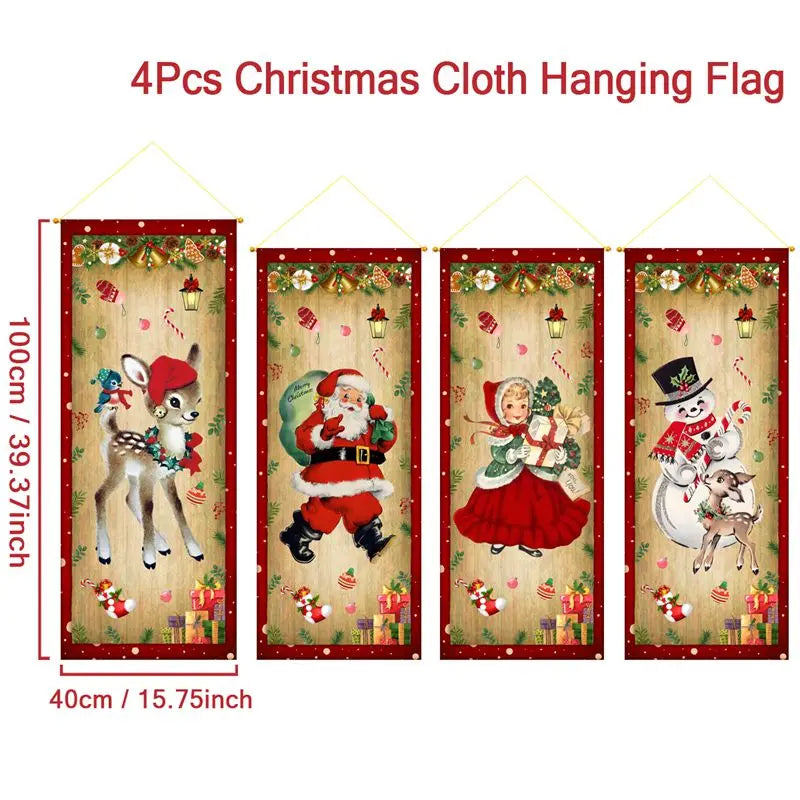 Christmas Hanging Flag