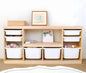 Wooden Closed Back Kids Freestanding Bookshelf