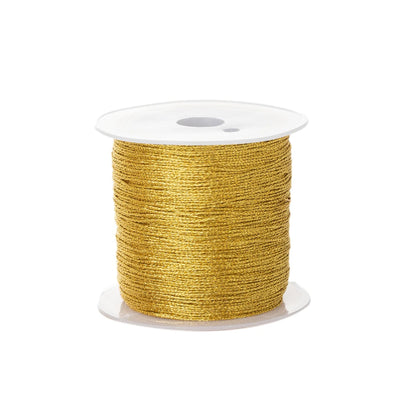 0.4mm 50m Nylon Gold Silver Thread Jewelry Cord Wire