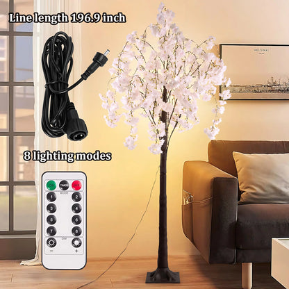 Cherry Blossom Tree Light, 6ft Lighted Trees