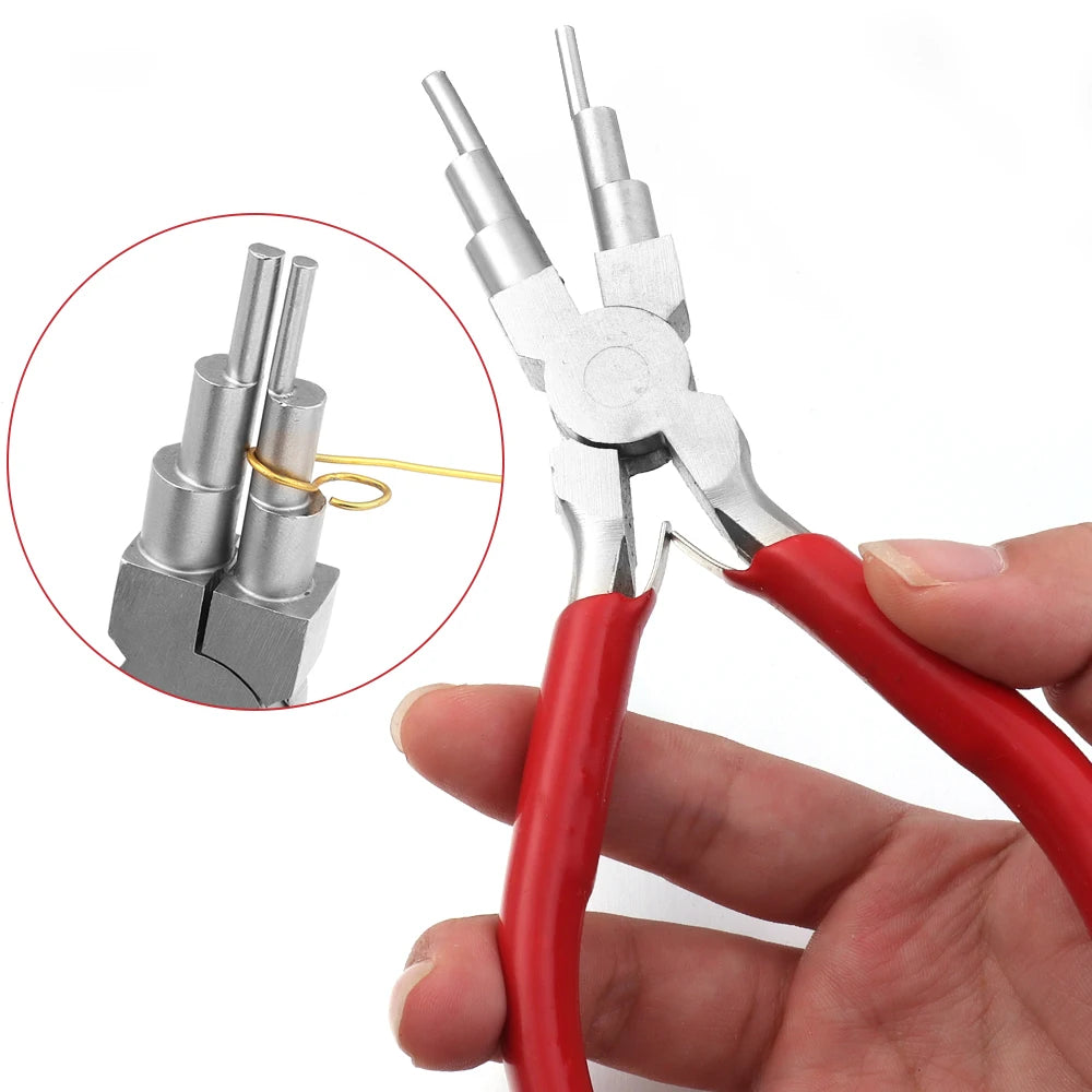 1Pc Jewelry Pliers Carbon Steel Round Nose Needle Nose Pliers