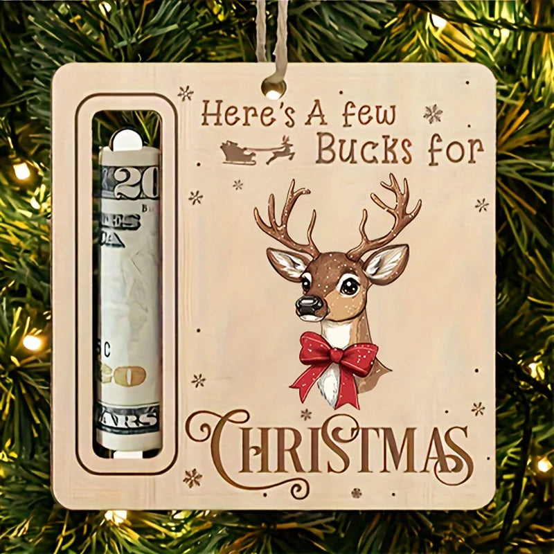 4pcs Christmas Gift Money Holder Ornament