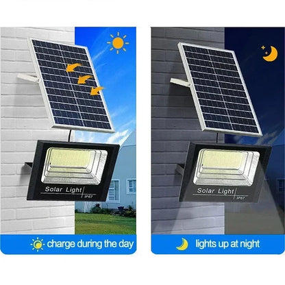 30W 1000mAh Solar Flood Lights Remote Control