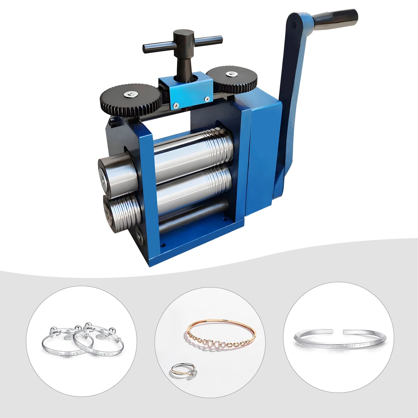 Premium Portable 3-in-1 Jewelry Rolling Mill Machine