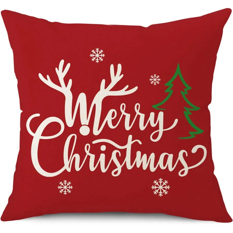 45cm Merry Christmas Cushion Cover Pillowcase