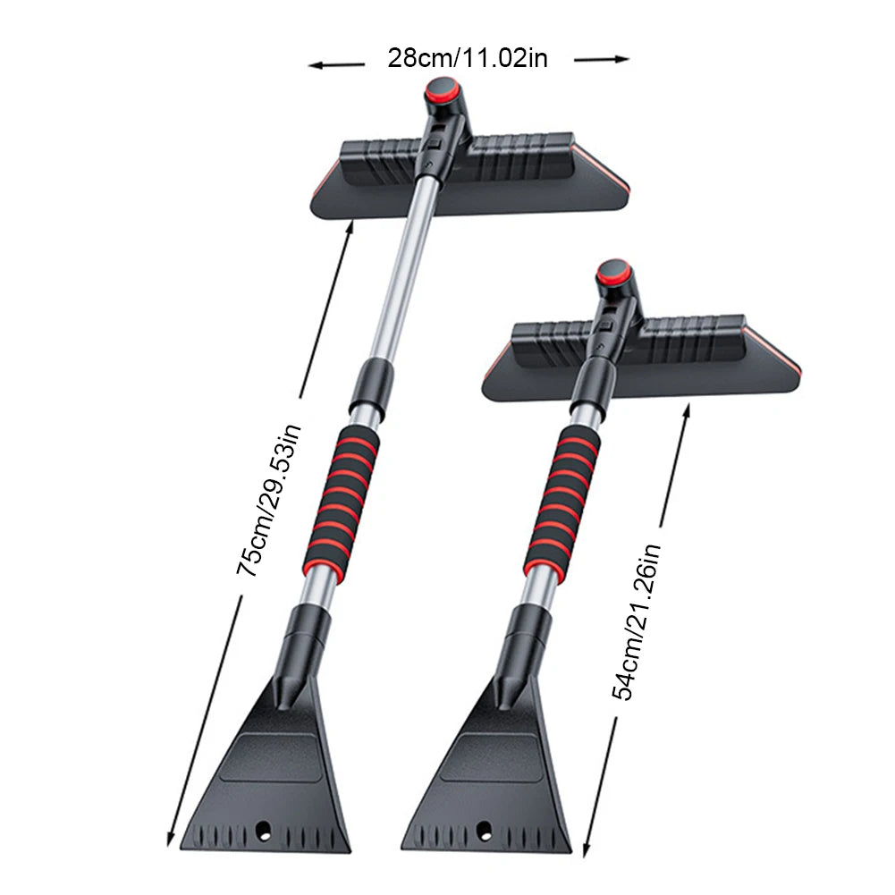 2 In 1 Extendable Ice Scraper Multifunctional Windshield Snow Remover