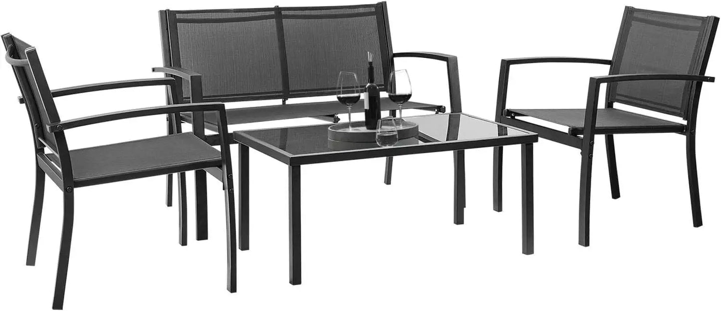 4 Pieces Outdoor Patio Furniture Set