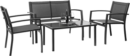 4 Pieces Outdoor Patio Furniture Set