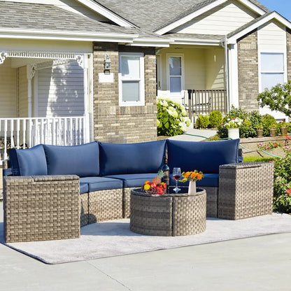 Outdoor Patio Furniture Set, 7-Piece