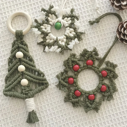 Handwoven Ornament - Unique Snowflake Decoration