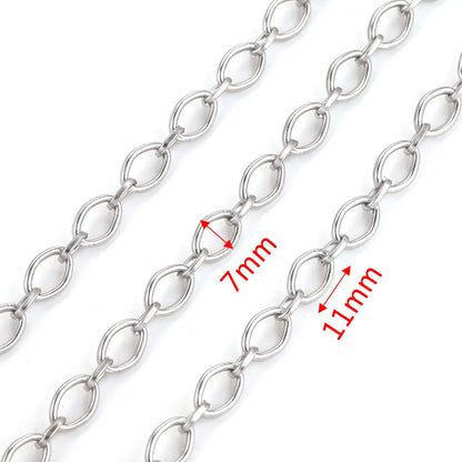 1 meter Stainless Steel Big Chains Handmade Thick Big Chain