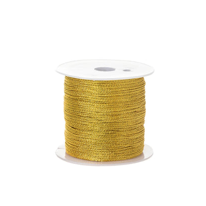 0.4mm 50m Nylon Gold Silver Thread Jewelry Cord Wire