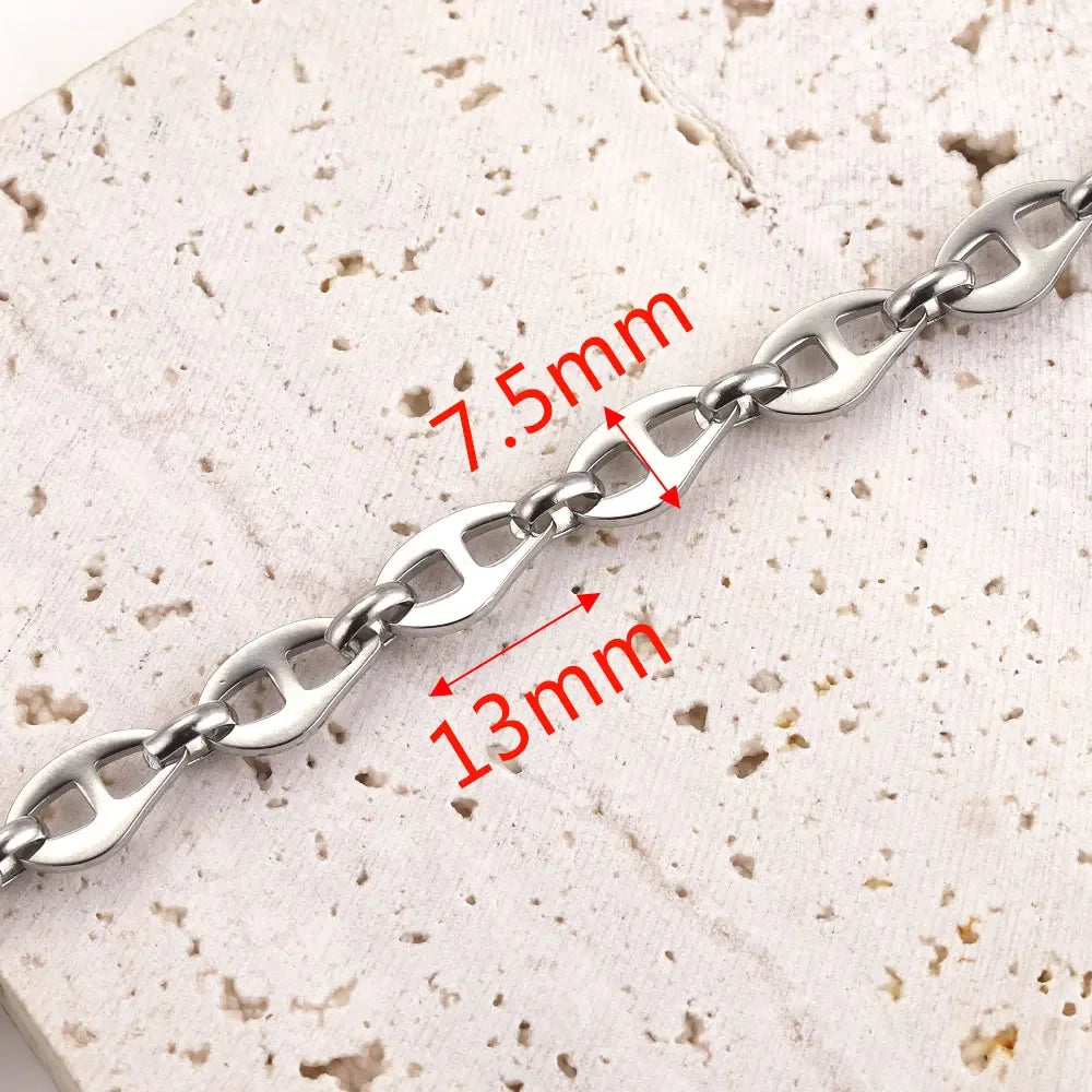 1 meter Stainless Steel Big Chains Handmade Thick Big Chain