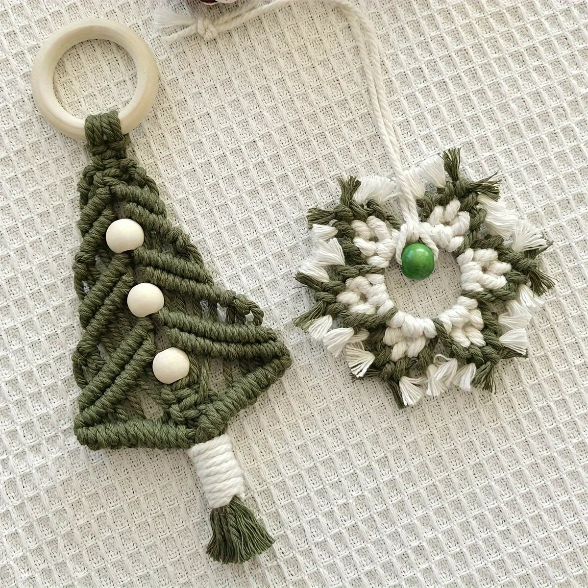 Handwoven Ornament - Unique Snowflake Decoration