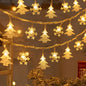 3M Christmas Lights LED Snowflake String Lights