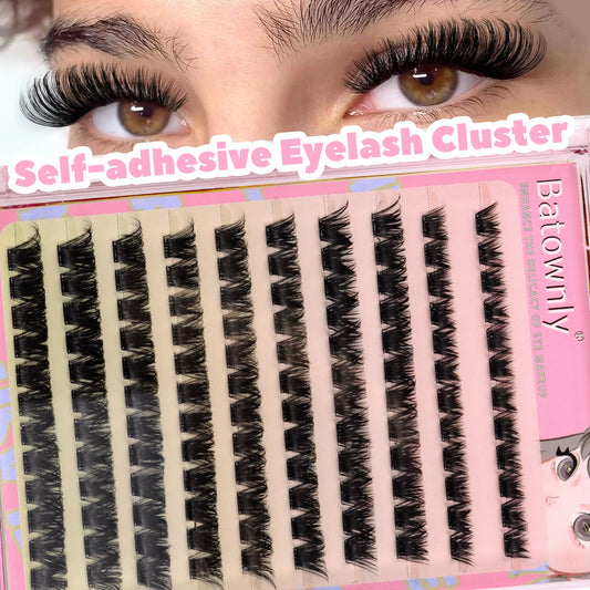 Individual Lashes 120 Pcs Self-adhesive Eyelash Cluster 10-12-14mm