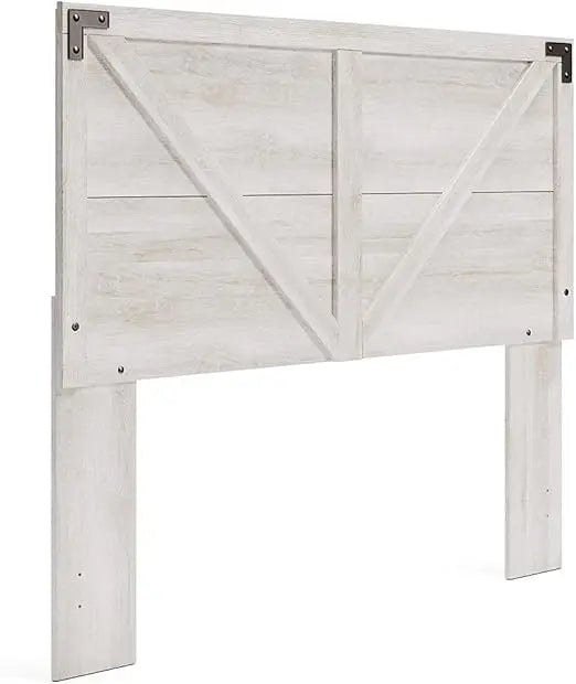 Queen Farmhouse Headboard, , Whitewash