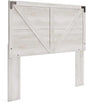 Queen Farmhouse Headboard, , Whitewash