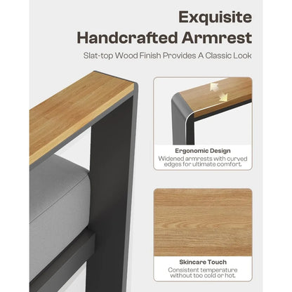 4 Piece Patio Furniture Set with Coffee Table