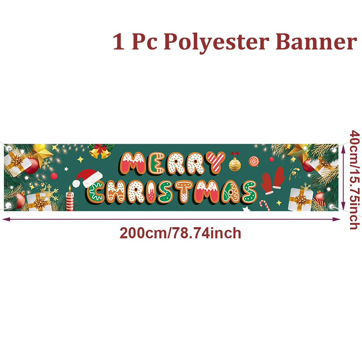 Christmas Outdoor Banner Merry Christmas Decorations